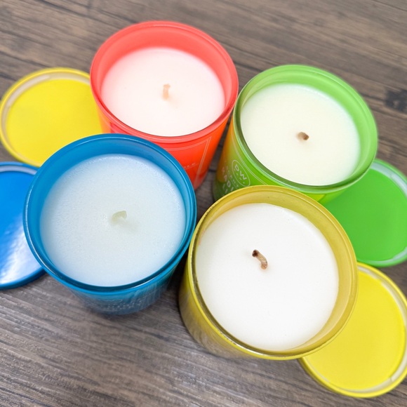 Neon candles, set of 4 DW Home mini candles, 3.8 oz candles, summer fruit scents - Picture 5 of 7